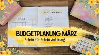 Budgetplanung MärzSchritt für Schritt Anleitung  Kostenlose Kalendervorlage