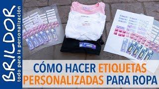 CÓMO hacer ETIQUETAS para ROPA PERSONALIZADAS