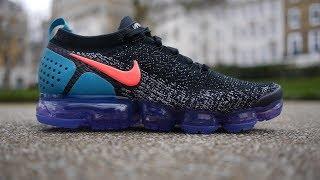 Air Vapormax Flyknit 2 OG Quick Look & On Feet (Black,Hot Punch + Dusty Cactus)