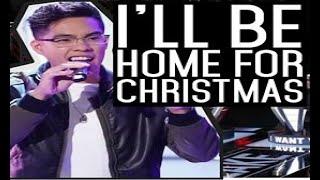 FILIPINO JEJ VINSON THE VOICE 2019 SEASON 16 I'LL BE HOME FOR CHRISTMAS