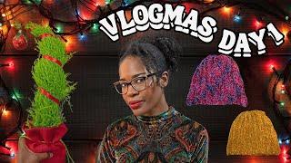 Let's Make Crochet Beanies & Get in the Holiday Spirit | Small Art Business Vlogmas Day 1