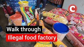 Walk through: Illegal food factory in Johannesburg