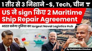 India to Sign Maritime Ship Repair Agreement with US to Counter China, Gain Technology