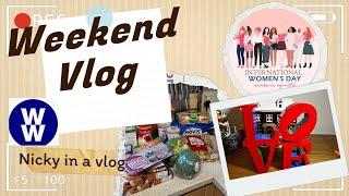 Weekend Vlog - What I ate on WW - Tesco shop under £80 & Lego building 8/9 March ‘25