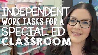 A Special Educator's Guide to Independent Work Tasks