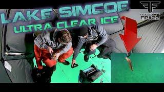 Ultra Clear Lake Simcoe Ice Fishing. Fox Fishing 4K Episode 22