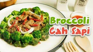 (BEEF STIR FRY) RESEP CARA MEMBUAT BROCCOLI CAH SAPI