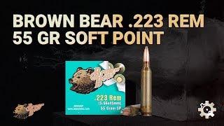 Brown Bear 223 Rem 55 gr Soft Point | Gel Test