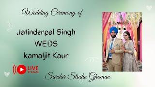  Wedding Ceremony of Jatinderpal Singh WEDS Kamaljit Kaur by Sardar Studio Ghoman.