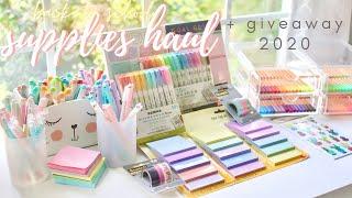 Back to school: supplies shopping, huge stationery haul, & giveaway 2020 ️