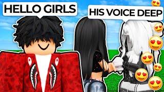 RIZZING GIRLS AS A DEEP VOICE E-BOY IN ROBLOX VOICE CHAT