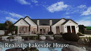BLOXBURG: Realistic Lakeside House | No-Gamepass | Speedbuild | Roblox Bloxburg