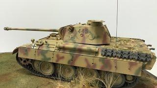 Building Tamiya 's  1/35  Panther D  tank from start to finish, Tamiya 35345