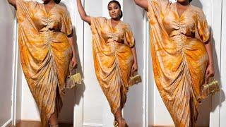 How to Cut and Sew a Simple Bubu/ Kaftan Dress with Tight Waist and a Centre Front Ruffle/ gather.