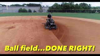 Ball Field Done Right! Laser Level Infield