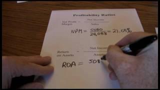 Financial Ratios -- Profitability