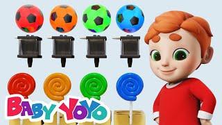 Learn Colors with Soccer Candy and More Learning Videos for Kids