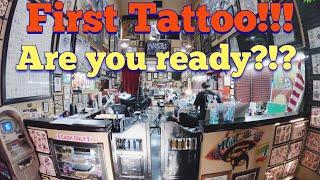 First Tattoo...How much does it Hurt?!? #firsttattoo #gettingtattooed #tattooreaction