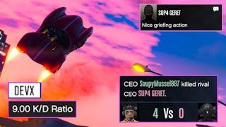 WANNABE DEVX member with 9K/D got ANNIHILATED! [GTA Online]