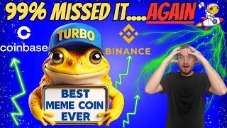 Turbo EXPLODING 35% and HUGE Partnership Coming! Coinbase or Binance Listing? 1 Penny is CLOSE!