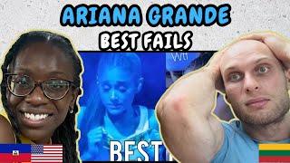 REACTION TO ARIANA GRANDE BEST FAILS | FIRST TIME WATCHING