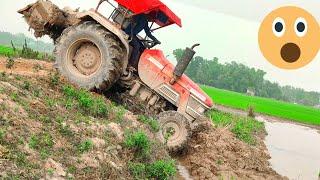 Drop off and pick up from elevated roads mahindra tractor tractor videos