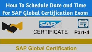 How To Schedule Date & Time For SAP  Certification Exam| How to become SAP Certified Consultant