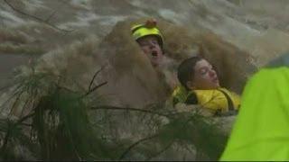 Dramatic flood rescue: Australian teen saved from fast-moving waters