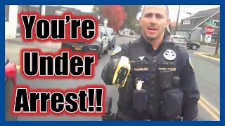 Very Aggressive 1st Amendment Auditor Takes The Ride | Arrested