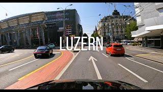 Luzern - Switzerland - Driving around in 4K