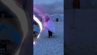 ICE HOTEL OPENED TODAY in CANADA! #shorts #icehotel #uniquestay #hotel #awesomevideo #jenzjourneys