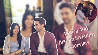 Abhira And Arman Ka Funny Interview | Custard Nahi Diya Arman Ne Is Liye Divorce De Rahi Hu || YRKKH