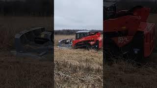 MOWING WITH THE KUBOTA SVL97 AND BAUMALIGHT  CF772 #shorts