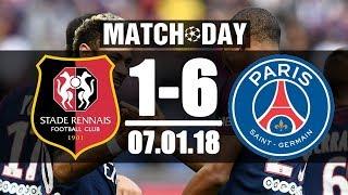 РЕНН - ПСЖ 1:6  / RENN - PSG 1:6 07.01.2018