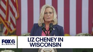 Liz Cheney campaigns with Kamala Harris in Ripon, Wisconsin | FOX6 News Milwaukee