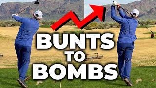How To Hit A Driver Solid And Increase Speed! (BUNTS To BOMBS)