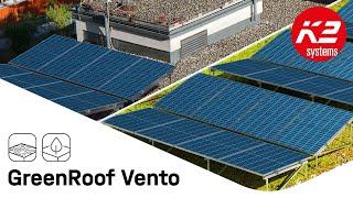 K2 GreenRoof Vento – PV-Montagesystem für Gründächer