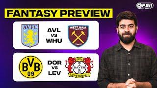 Football Dream11 Prediction: Borussia Dortmund vs Bayer Leverkusen | Aston Villa vs West Ham