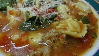 Rustic "Italian Style" Tortellini Soup