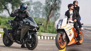 Most Rare KTM RC8R 1190 VS World's Fastest H2!!