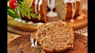 كيكة الجزرالهشه بالجوز والقرفه مع الذ وأطيب صوص ممكن تعملو Carrot cake with walnuts and cinnamon