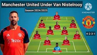 Manchester United Potential Line Up Under Van Nistelrooy Season 2024/2025