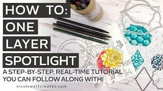 How to: One Layer Spotlight | Card Making, Mixed Media & Craft Techniques