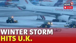 UK Weather News Live  Updates | Flights Diverted And Cancelled As Snow Hits UK Airports | N18G