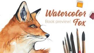 Book Preview! Let's Paint a Fox/ Using templates