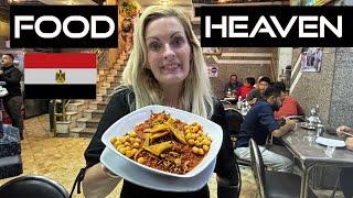 BRITISH  TRYING EGYPTIAN FOOD FOR THE FIRST TIME CAIRO EGYPT 