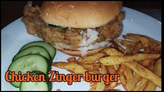 The Perfect Chicken Zinger Burger Recipe By Hina Javed Recipes #zingerburger #chickenburger