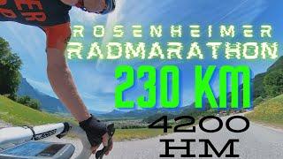 Wahnsinns Rosenheimer Radmarathon -  230km 4200 Höhenmeter 