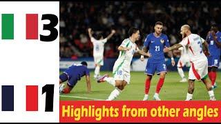  France Vs Italy  1 3  All Goals And Highlights From Other Angles  Uefa Nations League 2024