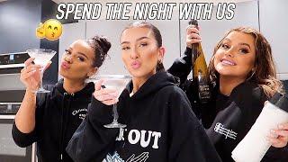 SPEND THE NIGHT WITH US! *us being messy for 12 minutes straight* | Hannah Renée